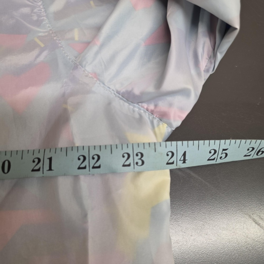 Empyre Windbreaker Jacket Men M Multicolor Geometric Hooded Full Zip Lightweight - Picture 7 of 10